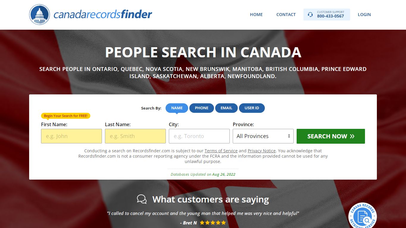 People Search in Canada - RecordsFinder